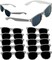 4E's Novelty 12 Pack Kids Race Car Checkered Sunglasses Bulk with UV400 Protection - Ideal for Race Car Theme Birthday Decor